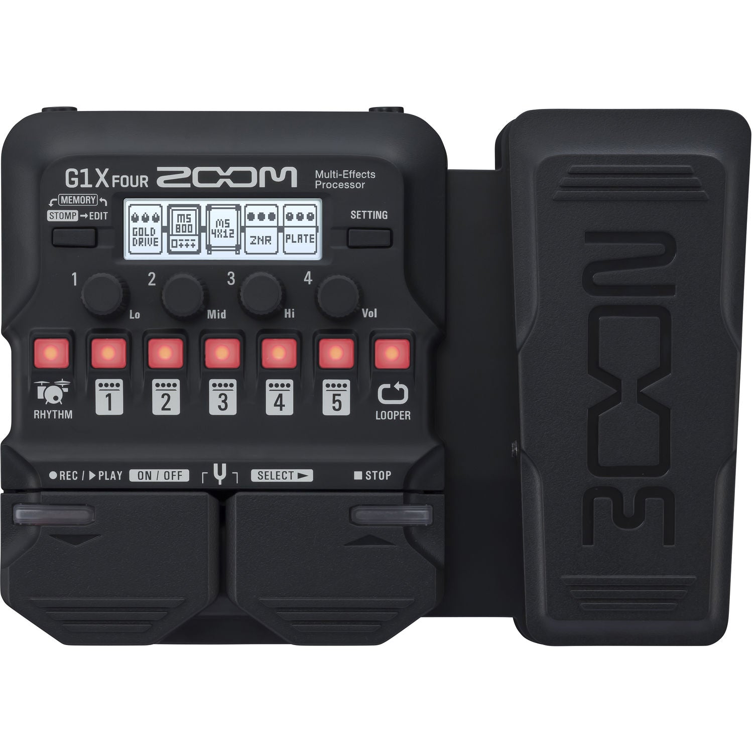 Zoom G1X FOUR Guitar Multi-Effects Processor with Expression Pedal