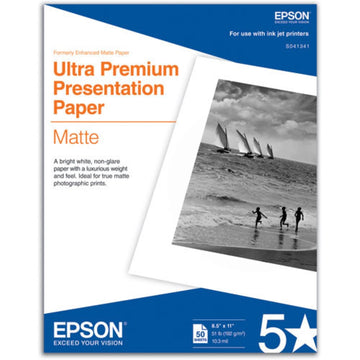 Epson Ultra Premium Presentation Paper Matte | 8.5 x 11", 50 Sheets