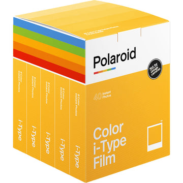 Polaroid Color i-Type Instant Film | 5-Pack, 40 Exposures