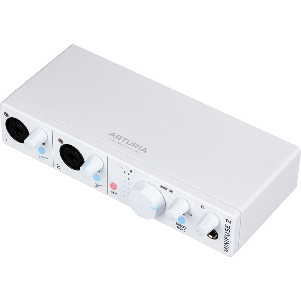 Arturia MiniFuse 2 Portable 2x2 USB Type-C Audio/MIDI Interface | White