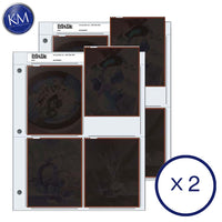 Print File Archival Storage Pages for Negatives or Transparencies | 4 x 5", 4 Pockets - 25 Pack x 2