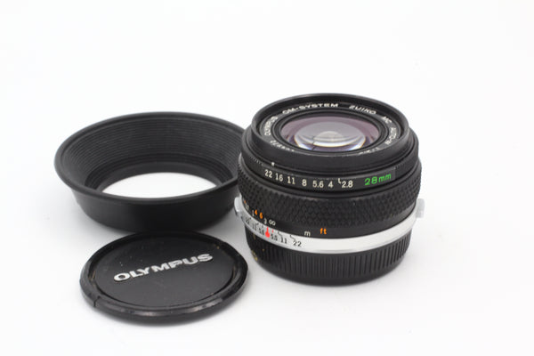 Used Olympus OM 28mm f/2.8 Lens - Used Very Good