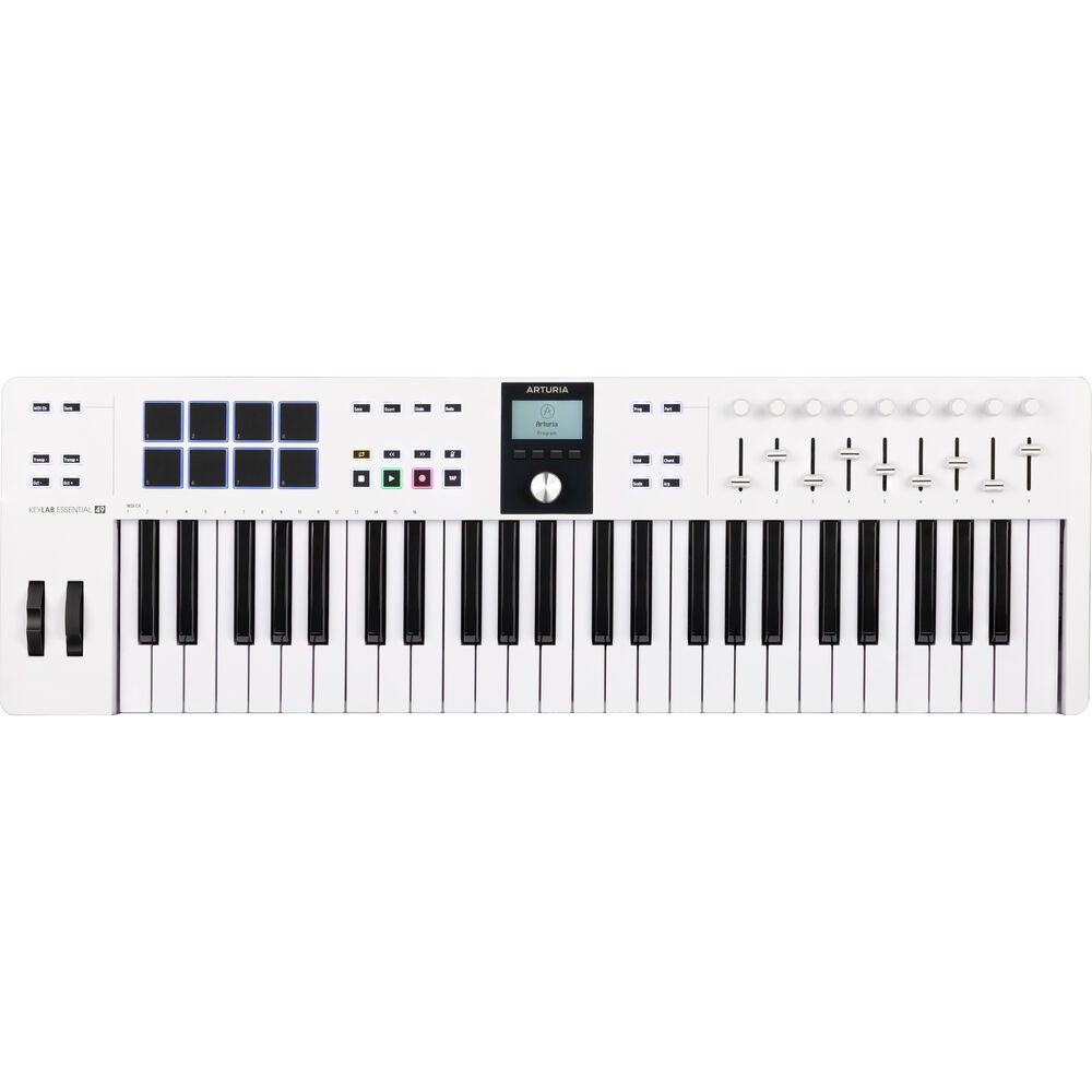 Arturia KeyLab Essential mk3 49-Key Universal MIDI Controller and Software | White