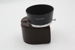 Used Minolta Metal Hood for 50mm f1.4 In Leather Case Used Very Good