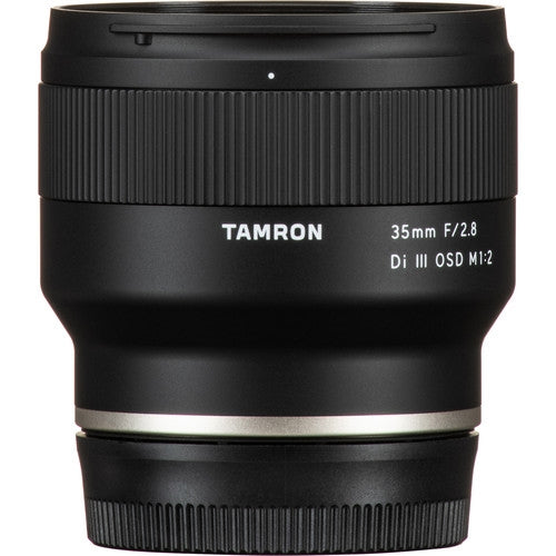 Tamron 35mm f/2.8 Di III OSD M 1:2 Lens for Sony E with 32GB SD Card, Filter Set, Cleaning Kit, Lens Pouch & Deluxe Bundle