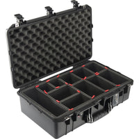 Pelican 1555AirTP Carry-On Case with TrekPak Insert | Black