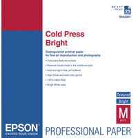 Epson Cold Press Bright Paper | 8.5 x 11", 25 Sheets