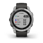 Garmin fenix 7 GPS Watch | Silver with Graphite Band