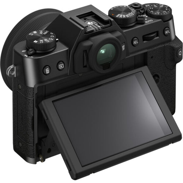 FUJIFILM X-T30 II Mirrorless Digital Camera | 15-45mm Lens | Black + 52mm Filter + Cleaning Kit + Memory Card and Case + Screen Protectors + Camera Case + Memory Card Reader + Lens Cap Keeper Bundle