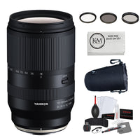 Tamron 18-300mm f/3.5-6.3 Di III-A VC VXD Lens for FUJIFILM X + 3-Piece HD Filter Set + Large Lens Pouch + Photo Starter Kit + Microfiber Cloth