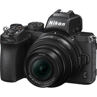 Nikon Z 50 Mirrorless Digital Camera with 16-50mm Lens and Advanced Striker Bundle: Includes: 2 x Memory Cards, Large Tripod, Cleaning Kit, and Large Camera Bag