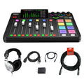 Rode RODECaster Pro II Integrated Audio Production Studio + Behringer All-Purpose Headphones + Strukture 20-Feet XLR Microphone Cable Bundle