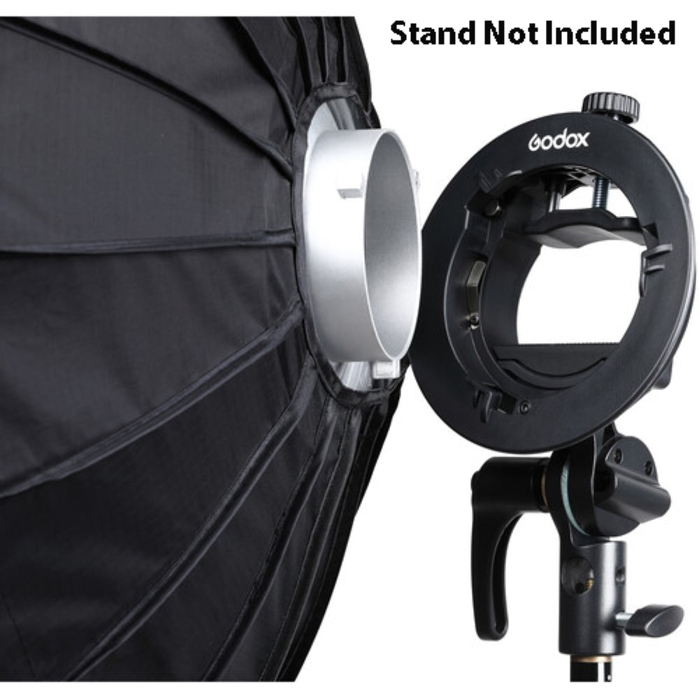 Godox S2 Speedlite Bracket with Softbox & Carrying Bag Kit | 23.6 x 23.6"