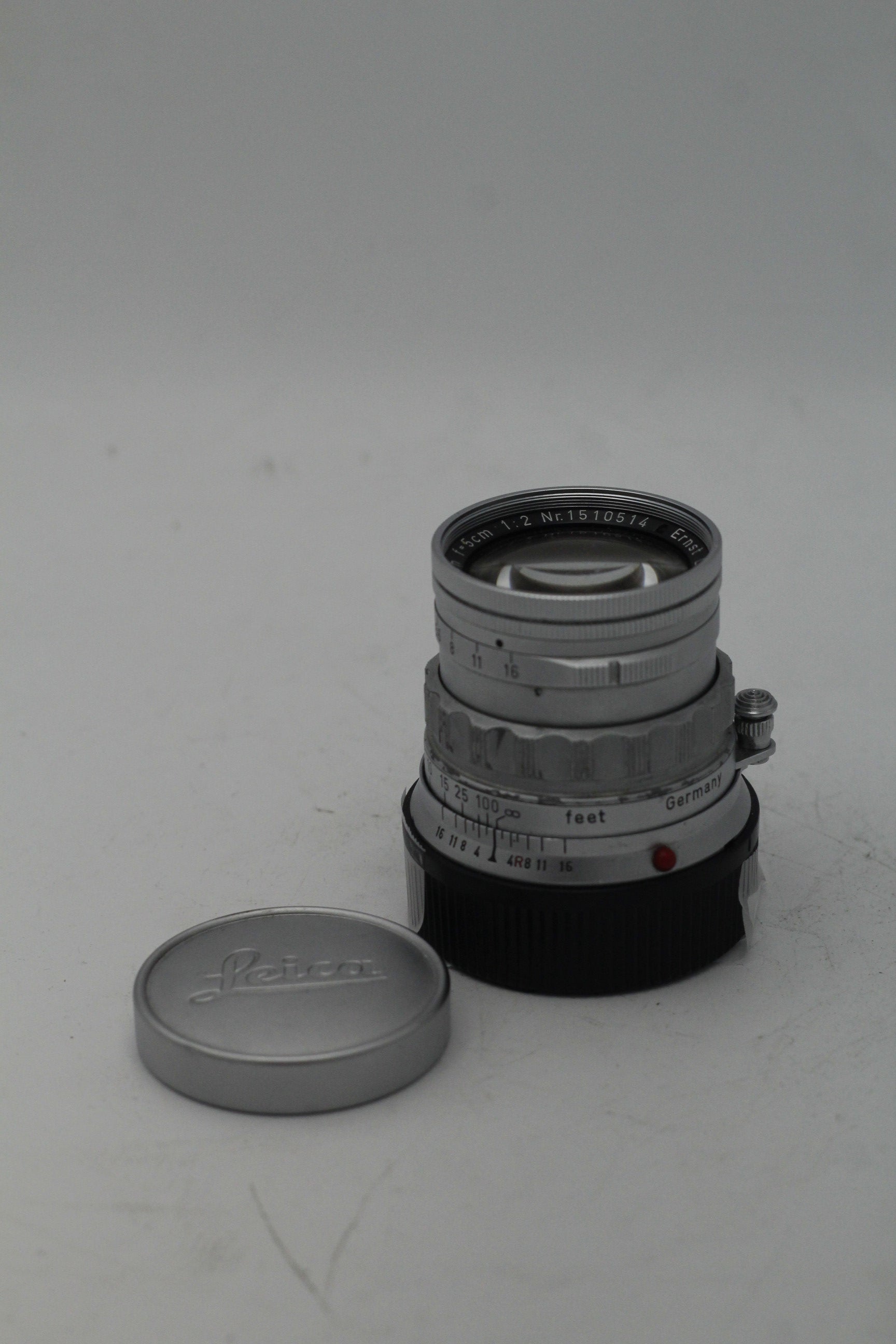 Used Leica 5cm f/2 (50mm) M Mount Lens Chrome - Used Very Good