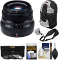 Fujifilm 35mm f/2.0 XF R WR Lens (Black) + 3 UV/CPL/ND8 Filters + Sling Backpack + Strap + Cleaning Kit