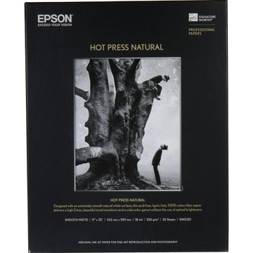 Epson Hot Press Natural Paper | 13 x 19", 25 Sheets