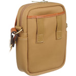 Billingham Stowaway Compact Shoulder Bag | Khaki with Tan Leather Trim