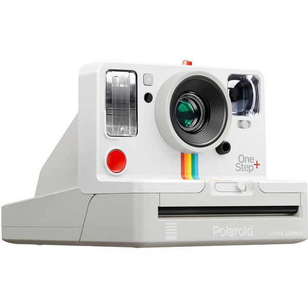 Polaroid Originals OneStep+ Instant Film Camera (White) with Essential Striker Bundle: Includes – Cleaning Kit, Film (8 Exposures), and Micro Fiber Cloth.