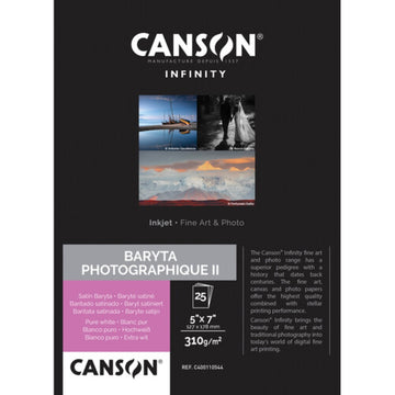 Canson Infinity Baryta Photographique II | 5 x 7", 25 Sheets