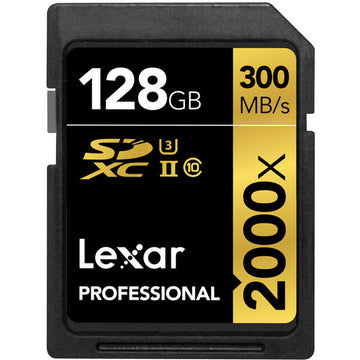 Lexar 2000x UHS-II SDHC/SDXC 128GB Memory Card