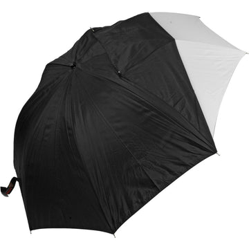 Photoflex Convertible Umbrella | White Satin with Removable Black Cover - 30"