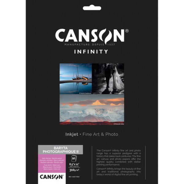 Canson Infinity Baryta Photographique II | 8.5 x 11", 10 Sheets