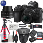 Nikon Z 50 Mirrorless Digital Camera with 16-50mm Lens and Essential Striker Bundle: Includes: Memory Card, Flexible Tripod, Cleaning Kit, and Holster Bag
