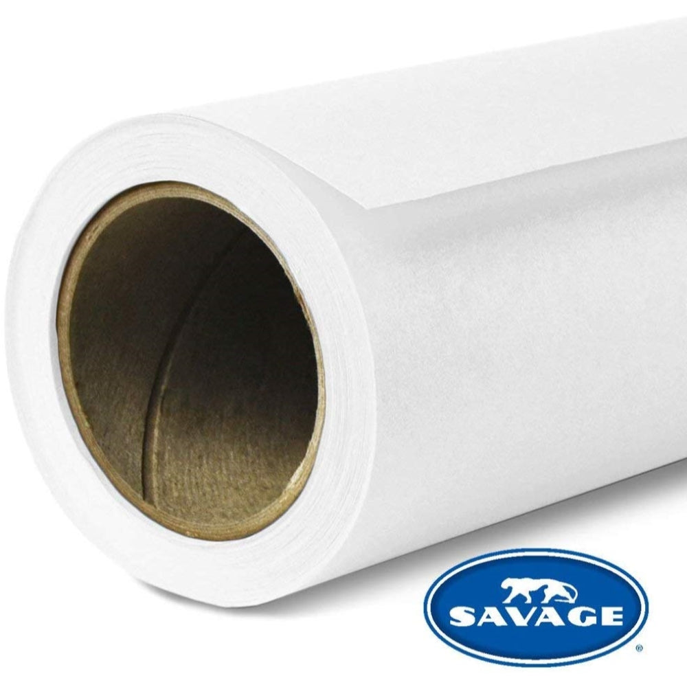 Savage Widetone Seamless Background Paper | 53" x 18'  -  #01 Super White