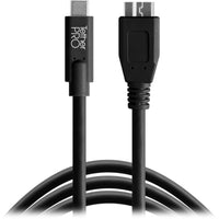 Tether Tools TetherPro USB Type-C Male to Micro-USB 3.0 Type-B Male Cable | 15', Black