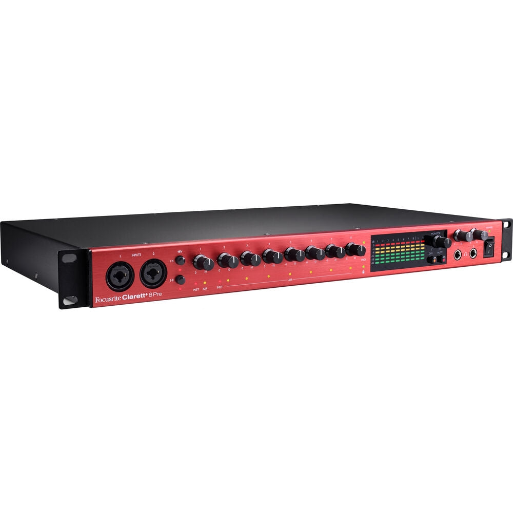 Focusrite Clarett+ 8Pre Rackmount 18x20 USB Type-C Audio/MIDI Interface