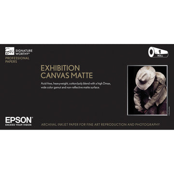 Epson Exhibition Canvas Matte Archival Inkjet Paper | 13" x 20' Roll