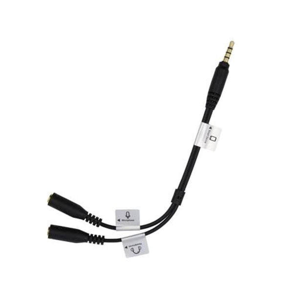 Promaster Audio Cable 3.5mm TRRS male straight dual 3.5mm female straight | 7 1/2" straight splitter