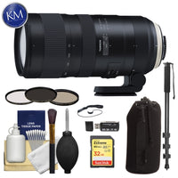 Tamron SP 70-200mm f/2.8 Di VC USD G2 Lens for Nikon F with 32GB SD Card, Filter Set, Cleaning Kit, Lens Pouch & Deluxe Bundle