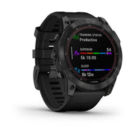Garmin fenix 7X Solar GPS Watch | Slate Gray with Black Band