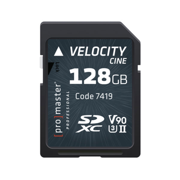 Promaster SDXC 128GB Velocity CINE Memory Card