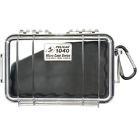 Pelican 1040 Micro Case - Clear Black with Colored Lining