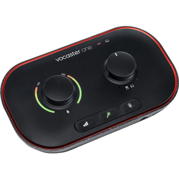Focusrite Vocaster One Studio + K&M Professional Recording Microphone Stand Bundle