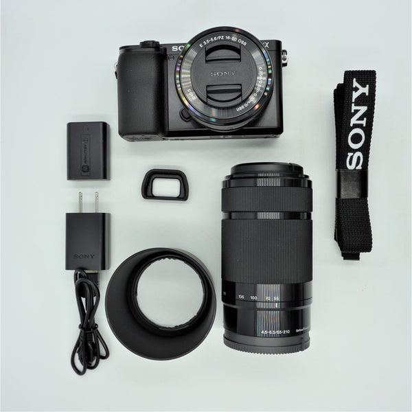 Sony Alpha a6100 Mirrorless Camera with 16-50mm & 55-210mm Lenses