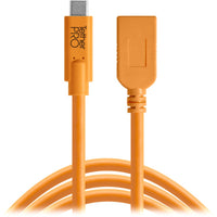 Tether Tools TetherPro USB Type-C to USB Type-A Extension Cable | 15', Orange