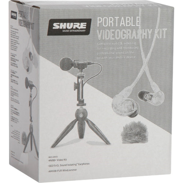 Shure MV88+ SE215-CL Portable Videography Bundle