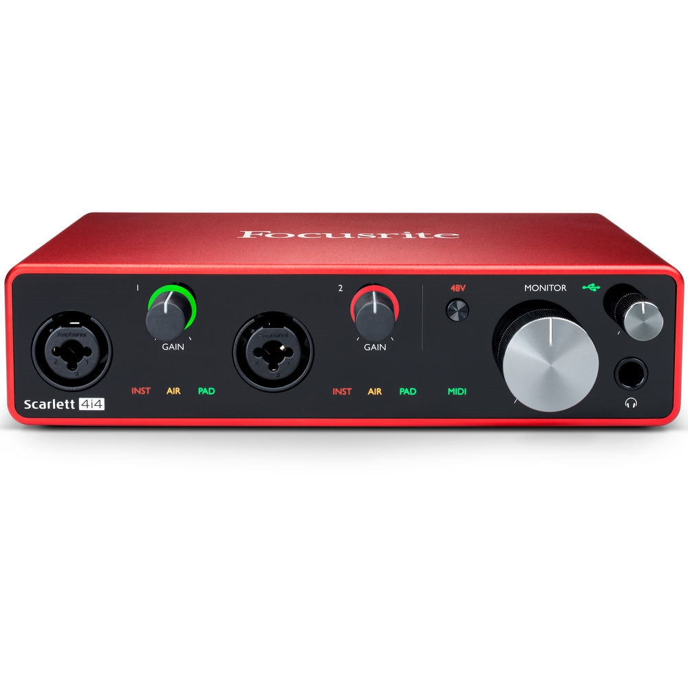 Focusrite Scarlett 4i4 4x4 USB Audio/MIDI Interface | 3rd Generation