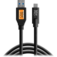 Tether Tools TetherPro USB Type-C Male to USB 3.0 Type-A Male Cable | 15', Black