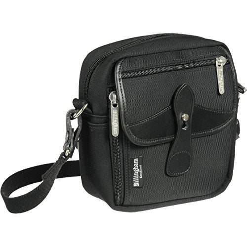 Billingham Stowaway Pola Shoulder Bag | Black with Black Leather Trim