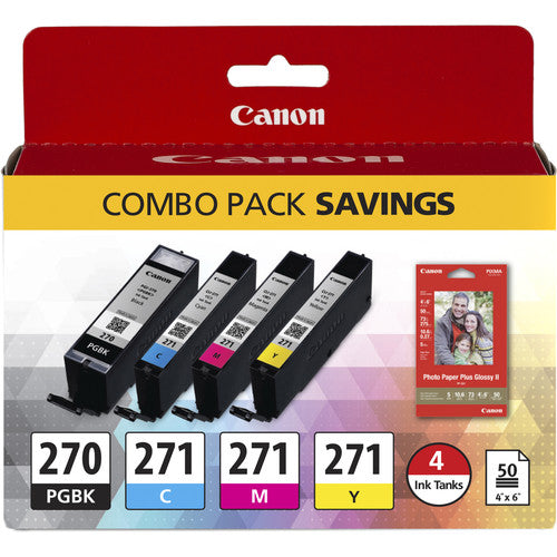 Canon PGI-270/CLI-271 CMYK 4-Cartridge Combo Pack