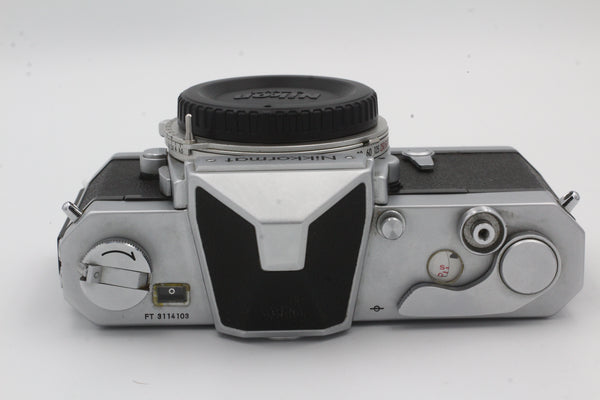 Used Nikon Nikkormat FT Camera Body Only Chrome - Used Very Good