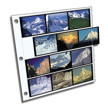 ClearFile Archival-Plus Negative Page, 6x7cm (120), 4-Strips of 3-Frames (Horizontal) | 25 Pack