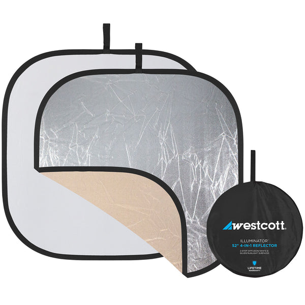 Westcott Illuminator 4-in-1 52" Reflector Kit | Sunlight/Silver