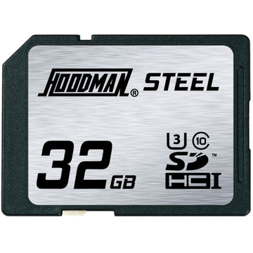 Hoodman 32GB SDHC Memory Card RAW STEEL Class 10 UHS-1