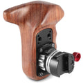 SmallRig Wooden Handgrip with NATO Clamp Kit | Left Hand