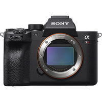 Sony Alpha a7R IVA Mirrorless Digital Camera - Body Only with Premium Striker Bundle: Includes – Large Tripod, Jazz Bag, K&M Microphone, Slave Flash w/Bracket, Mini Portable LED Light Kit, and more.